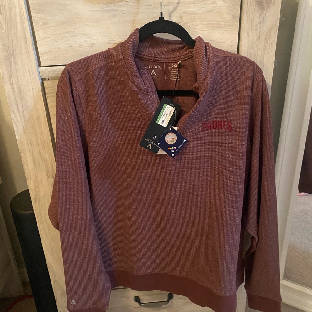 Padres stitched maroon sweater! NWT